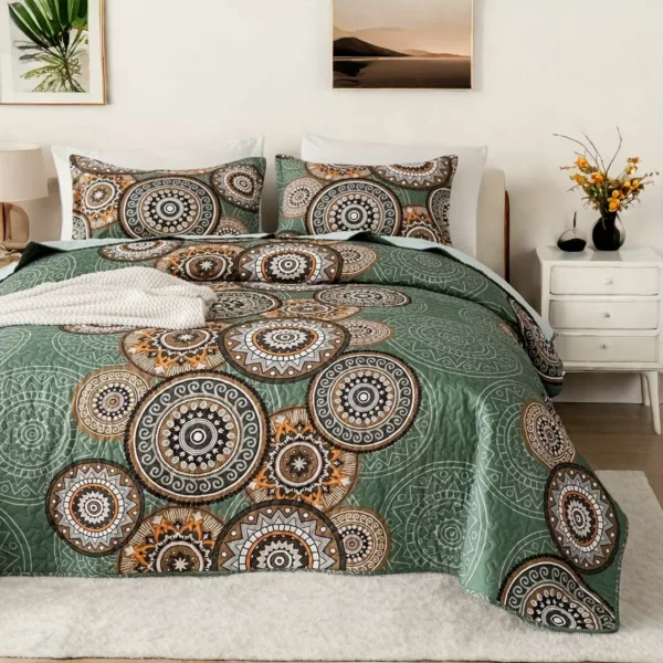 Parure de lit imprimé mandala chic – Image 8