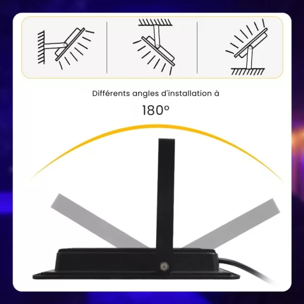 Projecteur led extérieur autonome pour soirée – Image 8