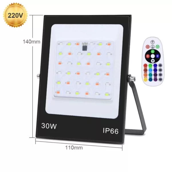 Projecteur led multicolore étanche extérieur jardin – Image 6