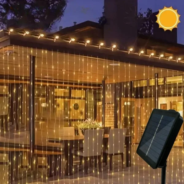 Rideau lumineux extérieur étanche usage terrasse – Image 8