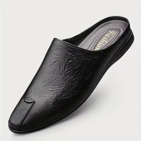 Mules confort homme cuir antidérapantes – Image 2