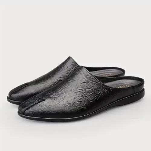 Mules confort homme cuir antidérapantes