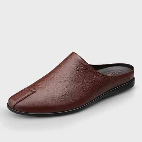 Mules confort homme cuir antidérapantes – Image 3