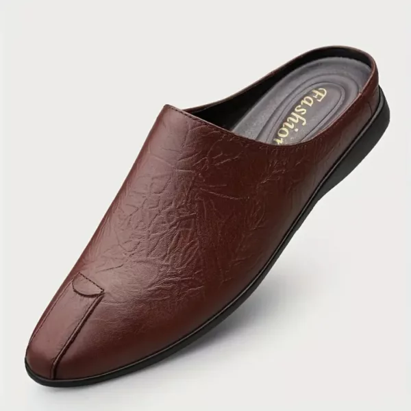 Mules confort homme cuir antidérapantes – Image 4