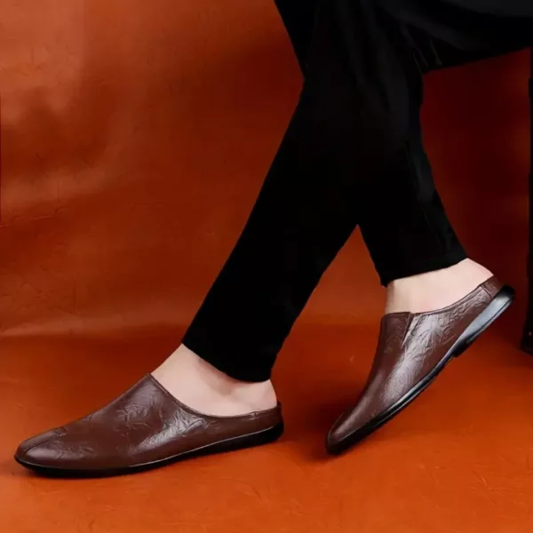 Mules confort homme cuir antidérapantes – Image 10