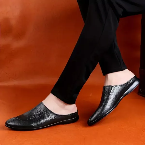 Mules confort homme cuir antidérapantes – Image 9