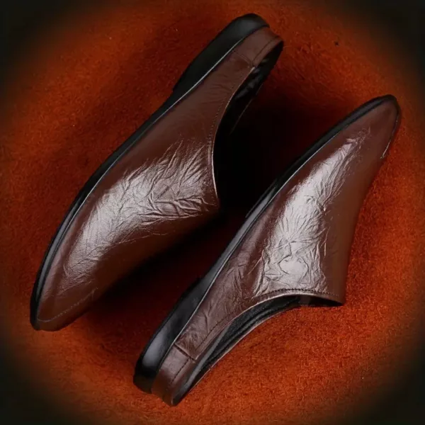 Mules confort homme cuir antidérapantes – Image 8