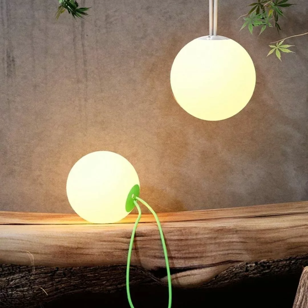 Ballon led rechargeable suspendu soirée jardin – Ambiance magique et lumière tamisée pour vos soirées en plein air