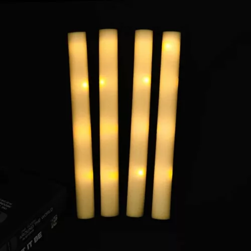 Bâtons lumineux mousse réutilisables pour soirée – Ambiance festive garantie – LED multicolores longue durée