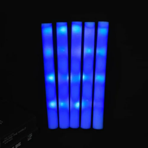 Bâtons lumineux mousse réutilisables pour soirée – Ambiance festive garantie – LED multicolores longue durée