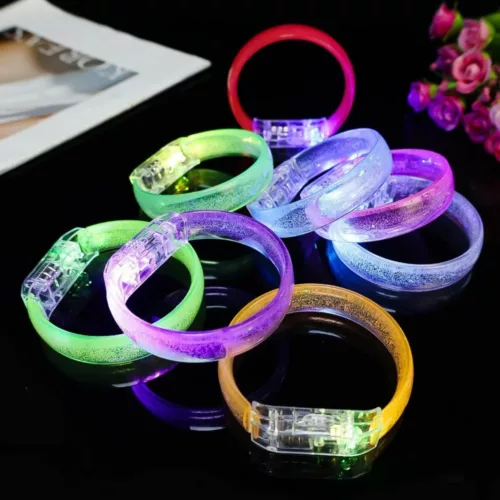 Bracelet néon lumineux rechargeable pour soirée