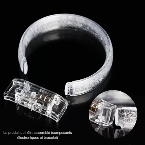 Bracelet néon lumineux rechargeable pour soirée