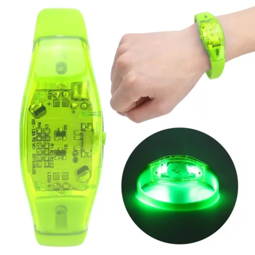 Bracelet néon rechargeable pour animation festive – Accessoire lumineux réutilisable pour soirées, fêtes et événements