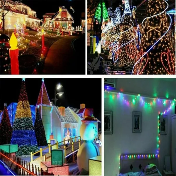 Guirlande extérieure led multicolore à batterie – Ambiance festive sans prise, idéale jardin & terrasse