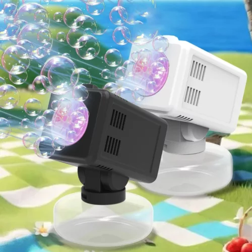 Machine à bulles compacte pour événement jardin – Ambiance magique en extérieur pour fêtes et anniversaires