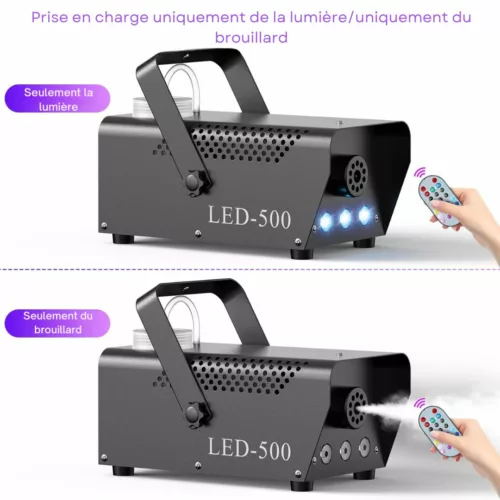 Machine à fumée compacte batterie rechargeable – Effet spectaculaire instantané sans câble, idéale pour fêtes et événements