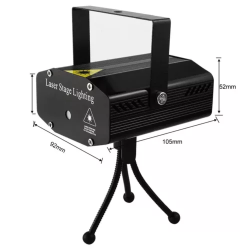 Mini projecteur laser extérieur télécommande intégrée – Illuminez vos soirées sans effort – Effet féerique garanti dehors