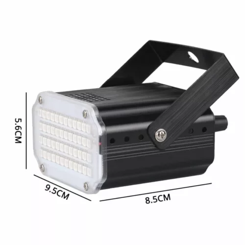 Mini stroboscope led portable pour fête extérieure – Ambiance festive garantie – Effets lumineux puissants et compacts