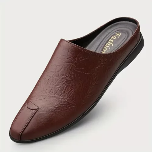 Mules confort homme cuir antidérapantes – Style élégant et maintien optimal pour marcher sans douleur
