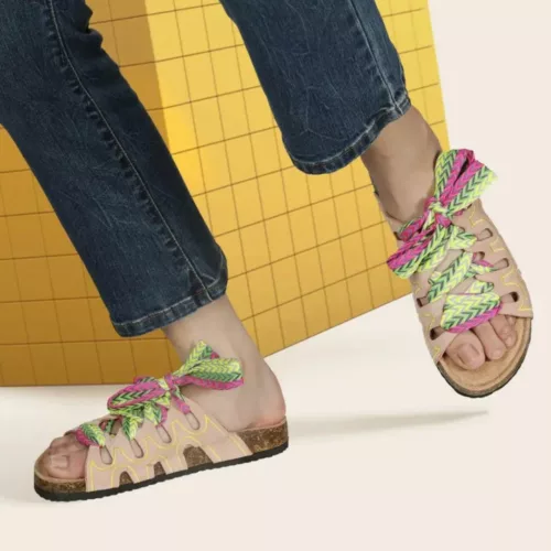 Mules femme bohème nœud confort – style chic d'été & semelle souple pour un confort optimal