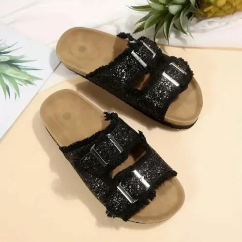 Mules femme paillettes tendance été – Confort chic et brillance pour des journées ensoleillées stylées