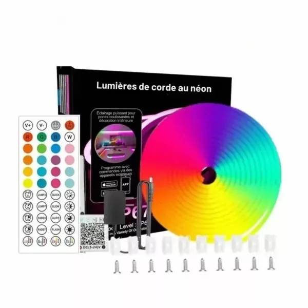 Néon flexible usb extérieur pour décoration festive – Ambiance lumineuse instantanée pour soirées, jardin et fêtes en plein air