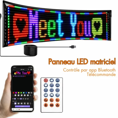 Panneau lumineux extérieur rechargeable pour événement – Éclairage LED nomade, autonome & impact visuel garanti