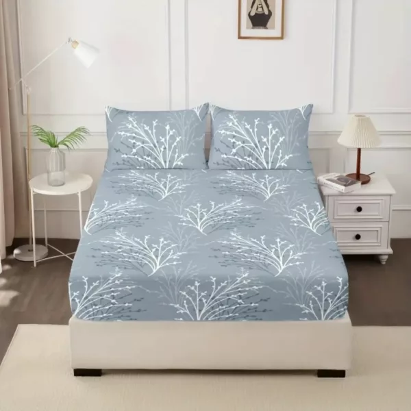 Parure de lit branches minimalistes zen – Ambiance apaisante et design épuré pour un sommeil relaxant