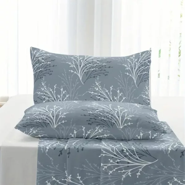Parure de lit branches minimalistes zen – Ambiance apaisante et design épuré pour un sommeil relaxant