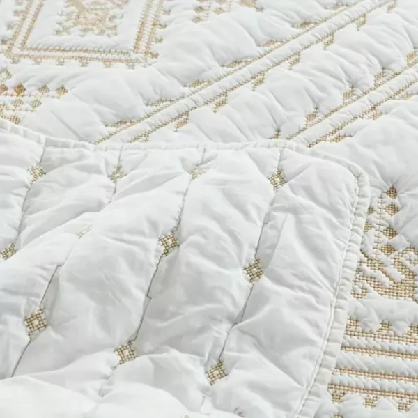 Parure de lit broderie ethnique élégante – Ambiance chaleureuse et déco bohème chic pour votre chambre