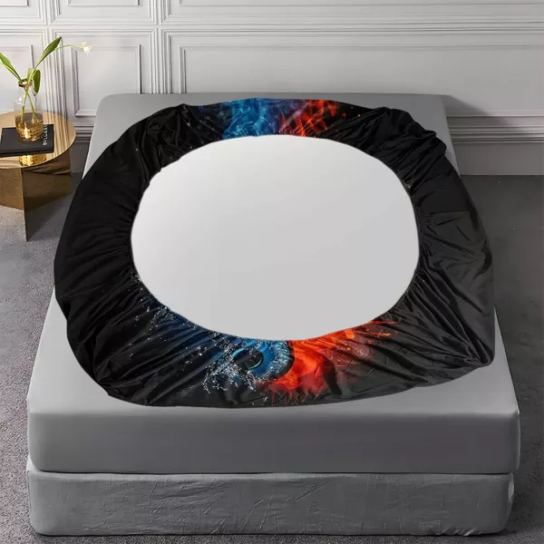 Parure de lit clé de sol feu et glace – Ambiance rock chic – Confort doux et design musical unique