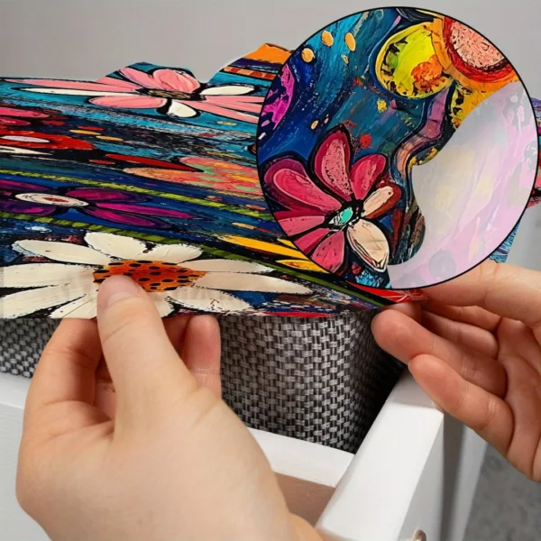 Parure de lit cœurs et fleurs arty – Décor romantique et coloré pour chambre cocooning – Confort doux et design unique