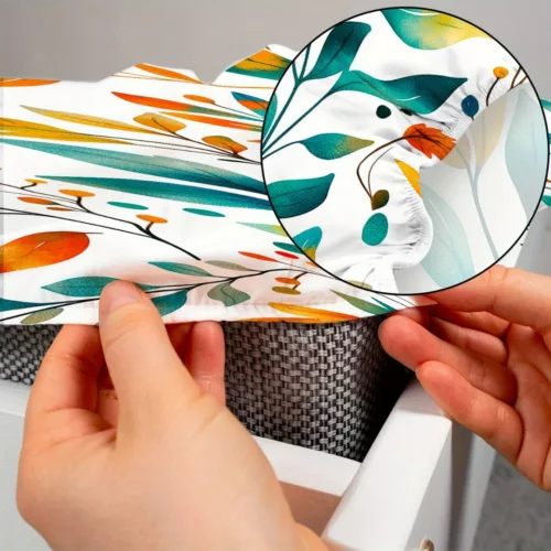 Parure de lit feuillage automnal coloré – Ambiance chaleureuse et cocooning pour des nuits réconfortantes