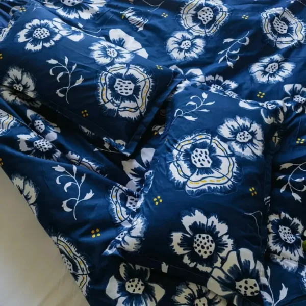 Parure de lit fleurs artistiques modernes – Housse élégante et colorée pour chambre design – Confort doux et style unique
