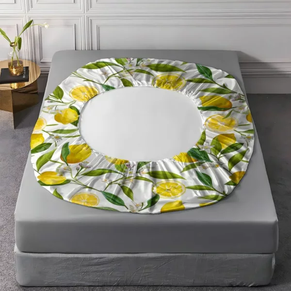 Parure de lit imprimé citron frais – Ambiance vitaminée et estivale pour une chambre pleine de fraîcheur