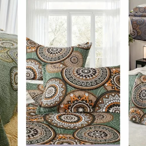 Parure de lit coton mandala chic style bohème zen pour chambre apaisante