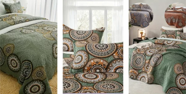 Parure de lit coton mandala chic style bohème zen pour chambre apaisante