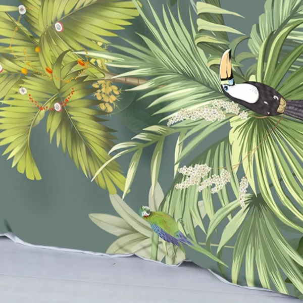 Parure de lit jungle exotique luxuriante – Ambiance tropicale chic pour nuits dépaysantes et déco tendance