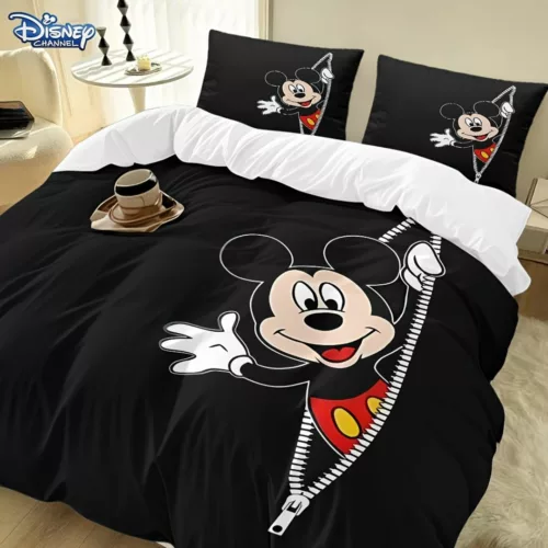 Parure de lit Mickey Disney zippé – Confort doux, pratique et amusant pour un sommeil magique enfant