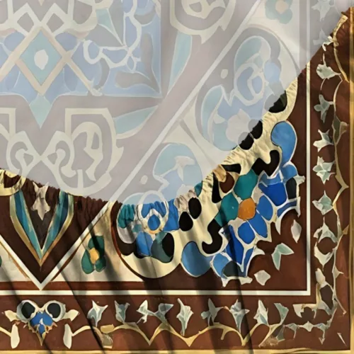 Parure de lit motif oriental andalou – Ambiance bohème chic et exotique pour chambre apaisante