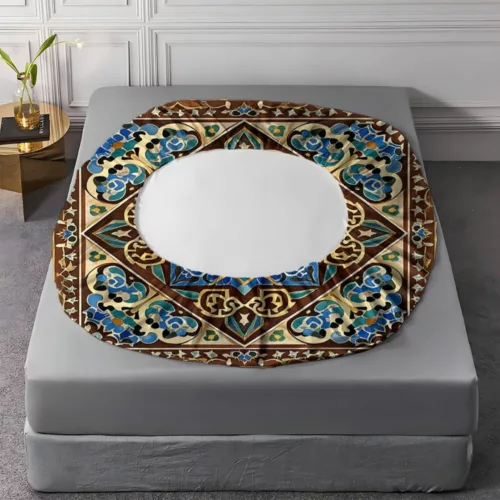 Parure de lit motif oriental andalou – Ambiance bohème chic et exotique pour chambre apaisante