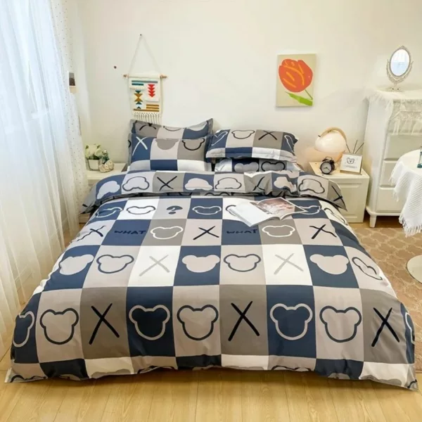 Parure de lit motifs nounours modernes – Douceur enfantine tendance pour chambres cosy et nuits apaisées