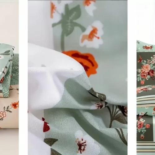 Parure de lit en tissu doux style patchwork floral chic pour chambre romantique cosy