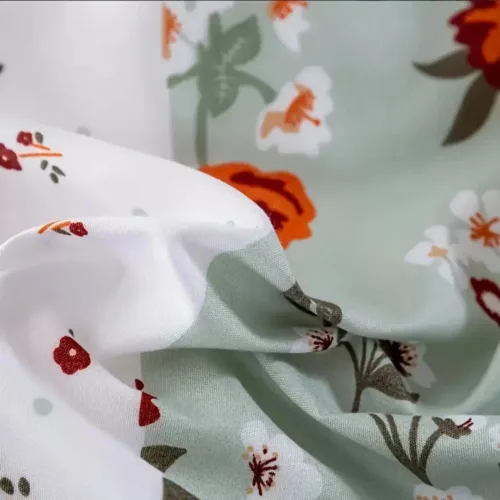 Parure de lit patchwork floral élégant – Ambiance romantique et cosy – Confort doux et raffiné pour une chambre stylée
