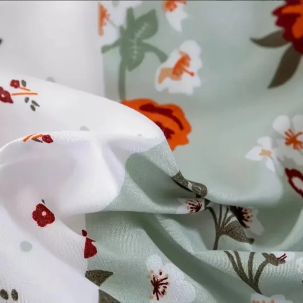 Parure de lit patchwork floral élégant – Ambiance romantique et cosy – Confort doux et raffiné pour une chambre stylée