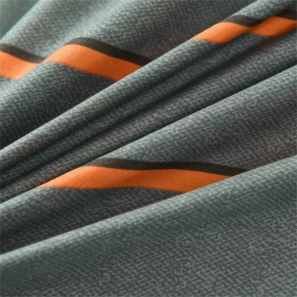 Parure de lit rayures contrastées modernes – Style élégant et contemporain pour chambre tendance – Confort doux et respirant