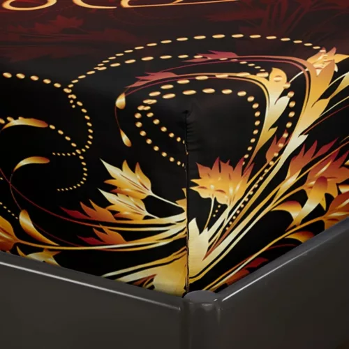 Parure de lit soleil lune dorés royaux – Élégance mystique et confort luxueux pour des nuits féériques