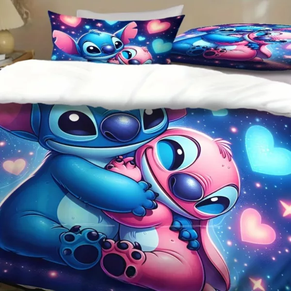 Parure de lit Stitch et Angel câlins – Douceur Disney pour nuits féeriques et confort tout en tendresse