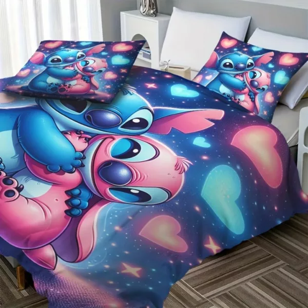 Parure de lit Stitch et Angel câlins – Douceur Disney pour nuits féeriques et confort tout en tendresse