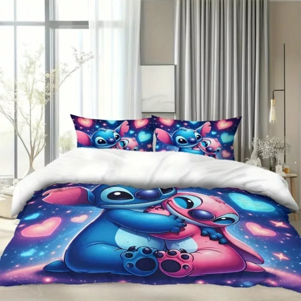 Parure de lit Stitch et Angel câlins – Douceur Disney pour nuits féeriques et confort tout en tendresse